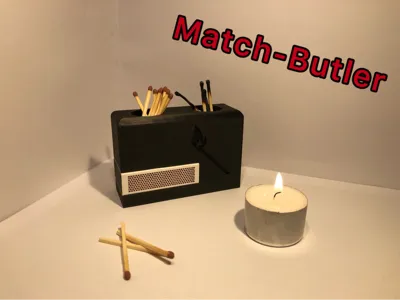 "Match-Butler" Matchbox Dispenser