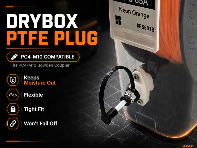 Drybox PC4-M10 PTFE Bowden Tube Plug (TPU)