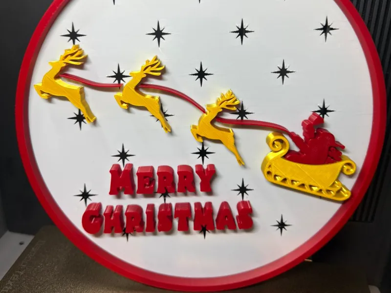 Türschild „Merry Christmas“