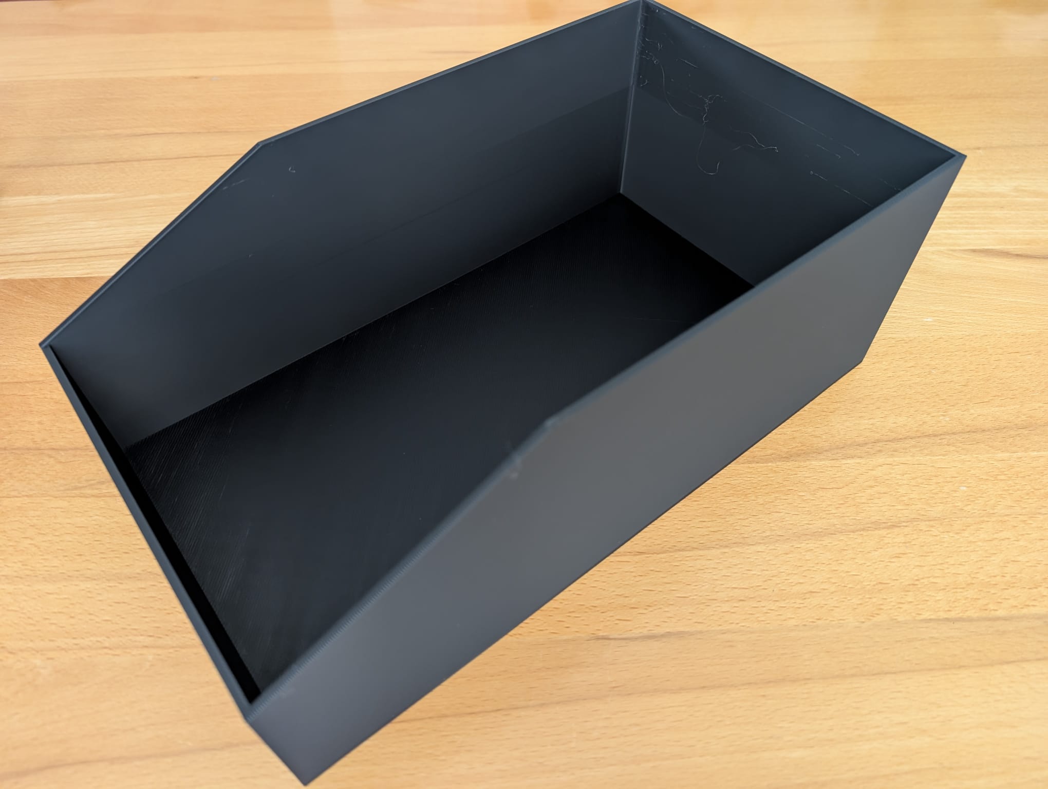 Miniatura 1 do modelo 3D Stackable Parametric Open-Front Storage Bin