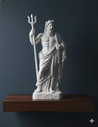 Statue de Poséidon, dieu des mers — photo 1