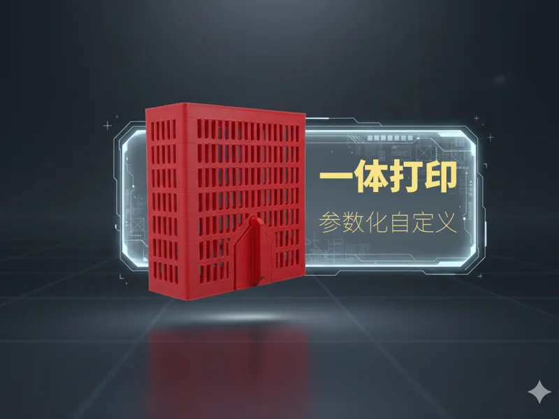 参数化一体打印干燥机盒[f3d参数化测试][一体打印]