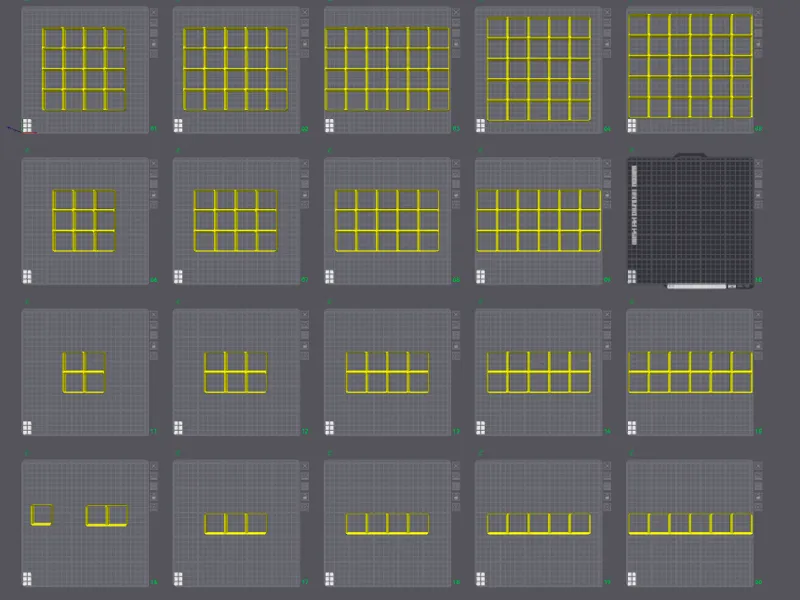 Gridfinity Baseplates    1x1 - 5x6