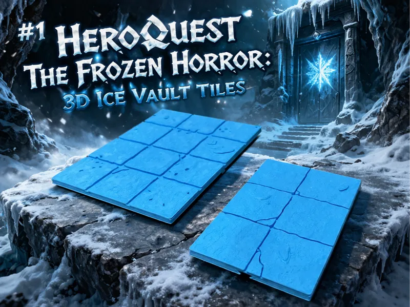 #1 Heroquest The Frozen Horror: 3D Ice Vault Tiles