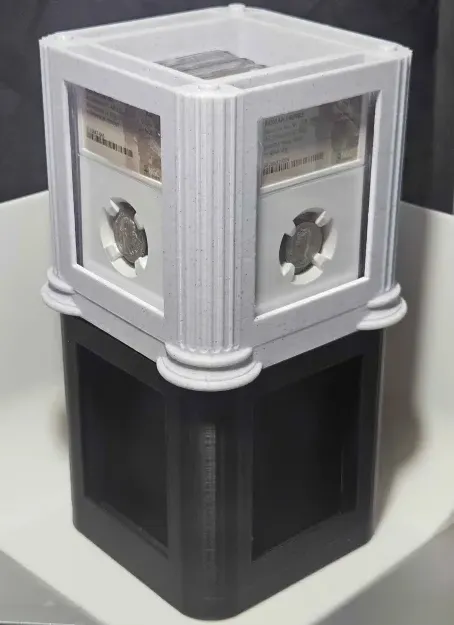 Stackable Coin Slab Storage Cube Display w/lid. - Free 3D Print Model ...