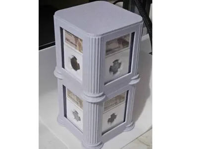 Stackable Coin Slab Storage Cube Display w/lid.