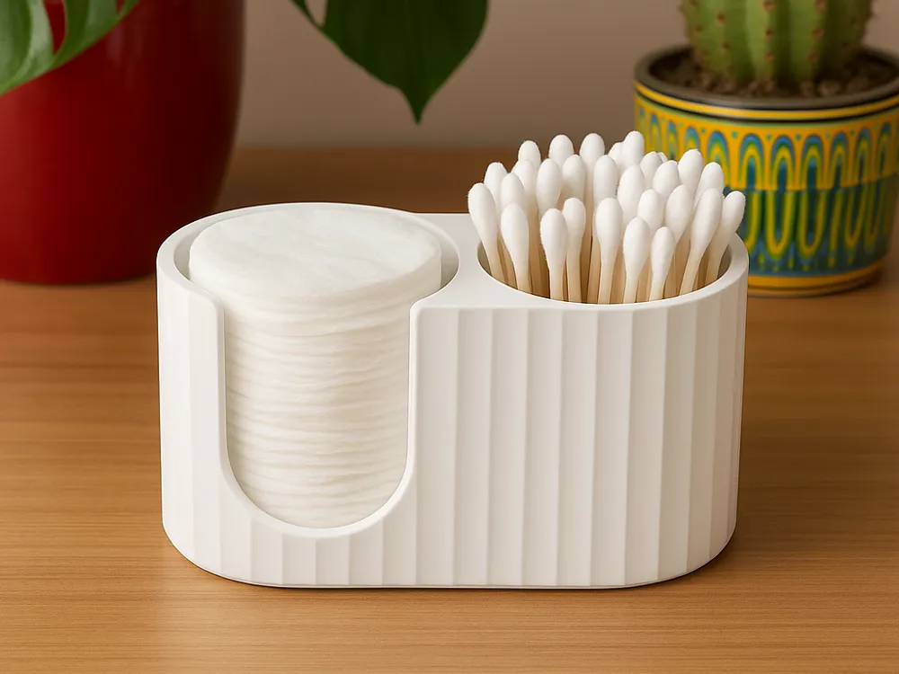 Porta-Cotonetes e Discos de Algodão