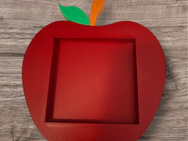 Apple-Shaped Post-It Note Holder