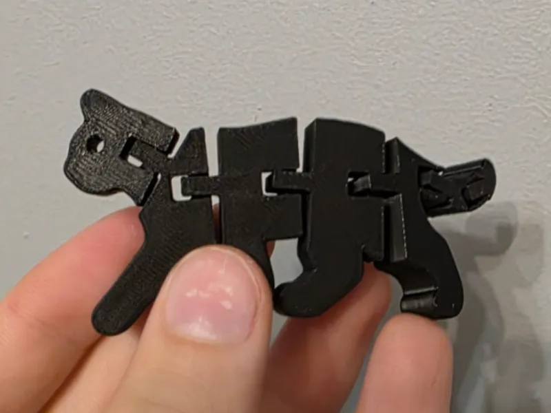 Flexi Cat Keychain