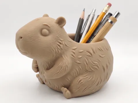 Organizador: Capybara Desk Organizer — referencia de MakerWorld