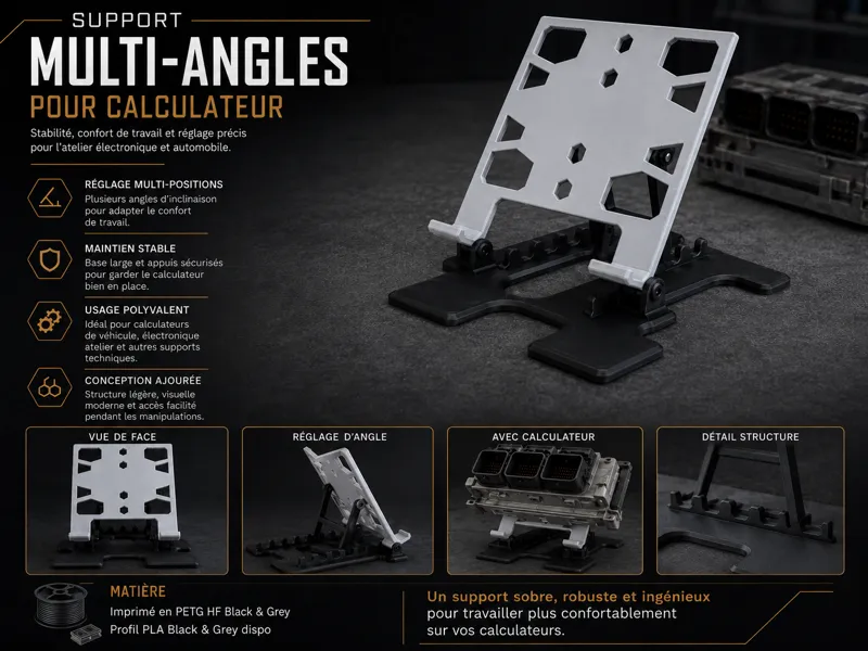 Support  Multi - Angles pour Calculateur 