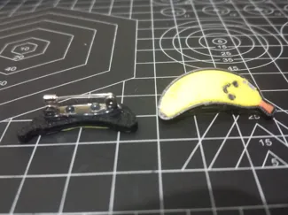 Banana Pin Cartoon - MZWD