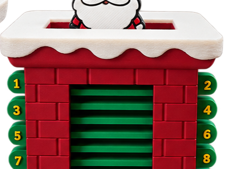 Snow Covered Chimney Cap Christmas Advent Calander - 1