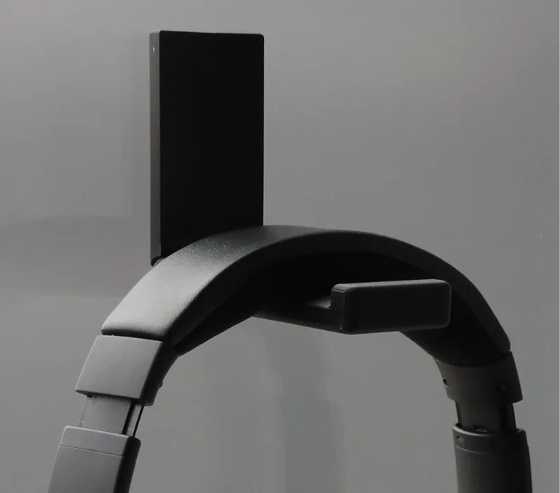 Slim Foldable Headphone Mount using Adhesive