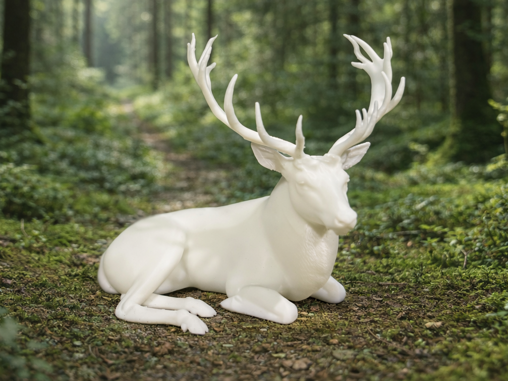 Lying Deer - Animal - Decor