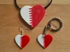 Loving Qatar - Necklace Pendant, Earrings, Fob