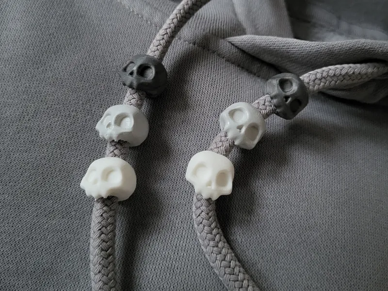 Cute Skull - Drawstring Beads