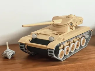 cyberbrick遥控AMX1375坦克1:35微缩模型