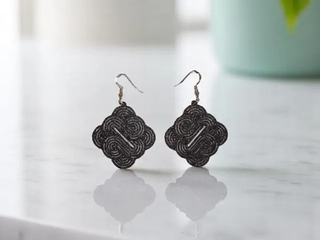 Intricate celtic knot earrings