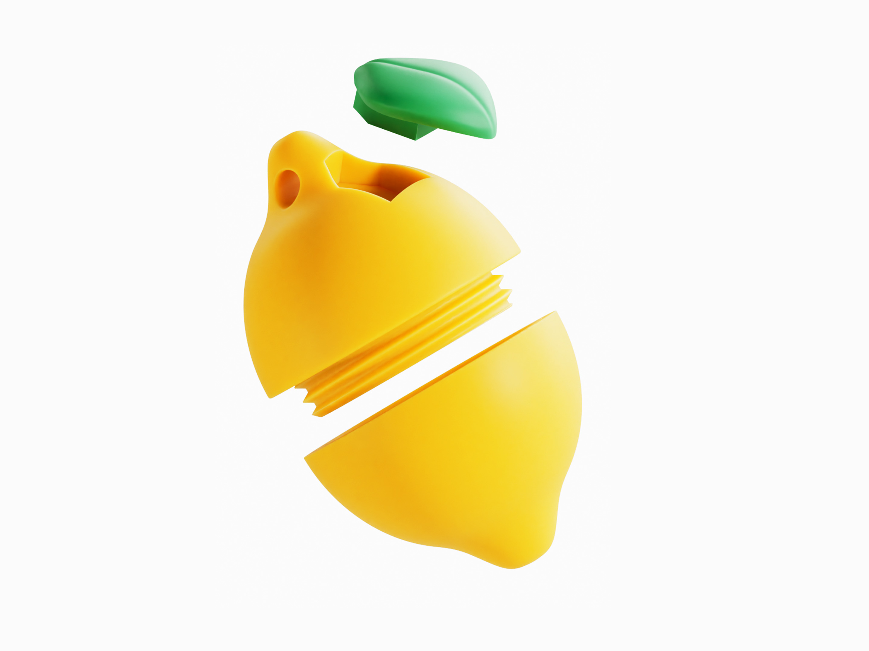 Lemon Keychain Container - 1