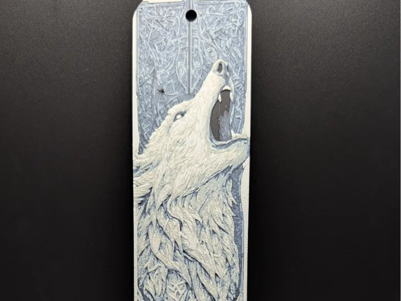 Dire Wolf Hueforge Bookmark