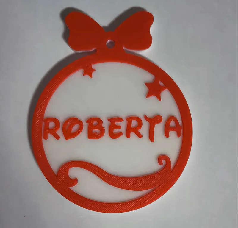 Christmas ball with name customisation
