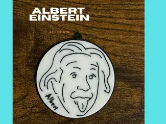 Einstein Keychain