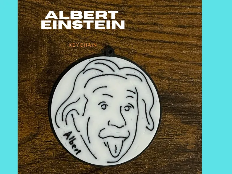 Einstein Keychain