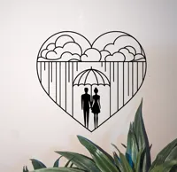 Stormy Love — décoration murale cœur — photo 1