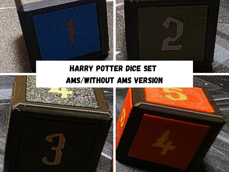 Harry Potter Dice Set AMS / NO AMS Version