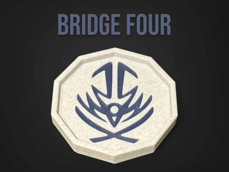 Bridge Four Glyph Coaster - Stormlight Archive