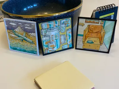 Snap-on Mini Picture Frame for 90mm sq paper