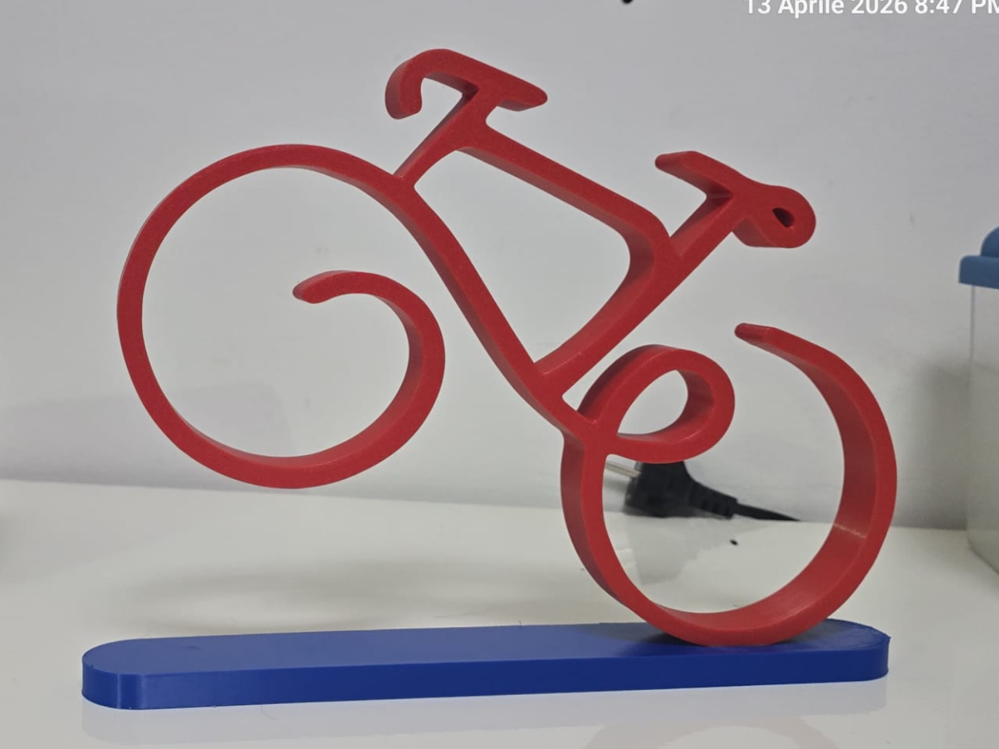 Stylized Bicycle with Base – Modern Display Design