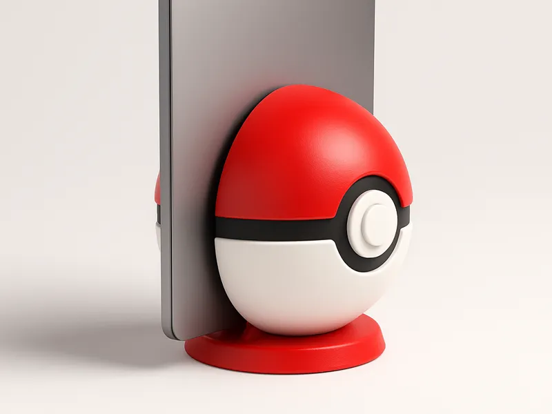 Pokeball laptop vertical stand 