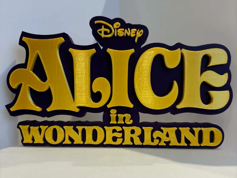 Alice in Wonderland Logo - Disney Wall Art
