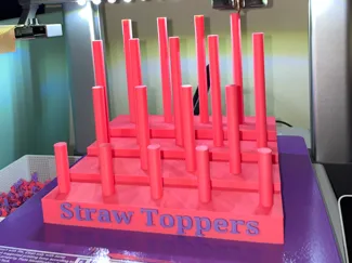Straw Topper Holder Display 