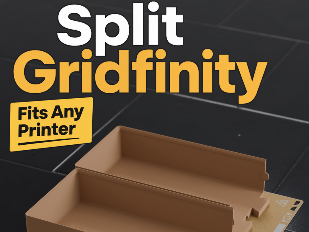 A1 Mini Gridfinity 7x2 Bin (5U) Dovetail Split Fit