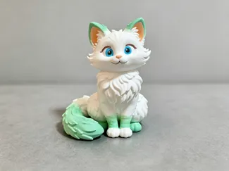 可爱卡通猫咪雕像