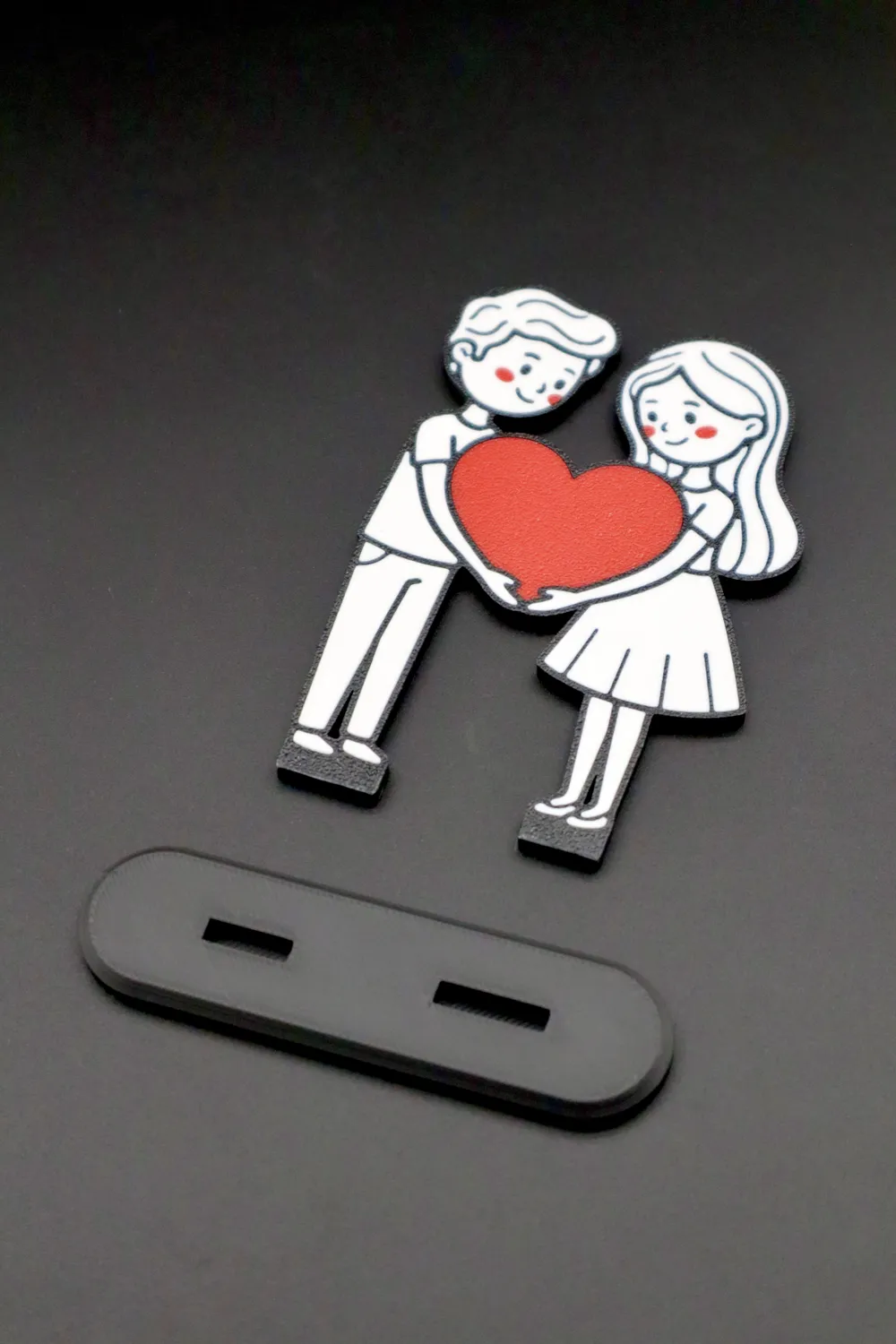 Couple in Love – Valentine Decor - Free 3D Print Model - MakerWorld