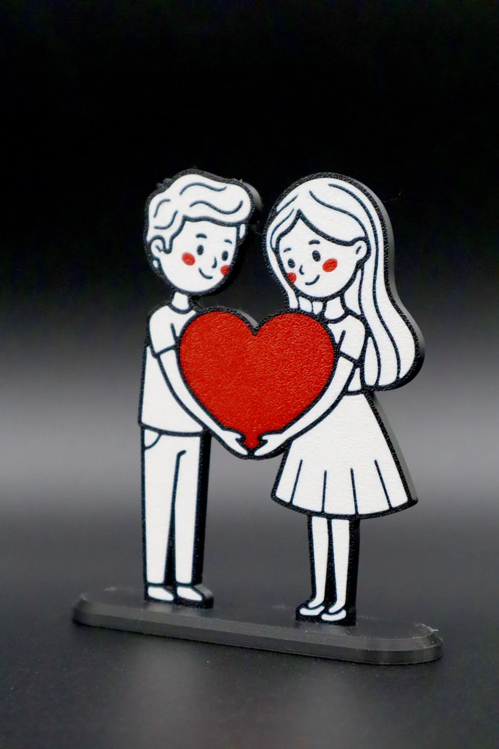 Couple in Love – Valentine Decor - Free 3D Print Model - MakerWorld