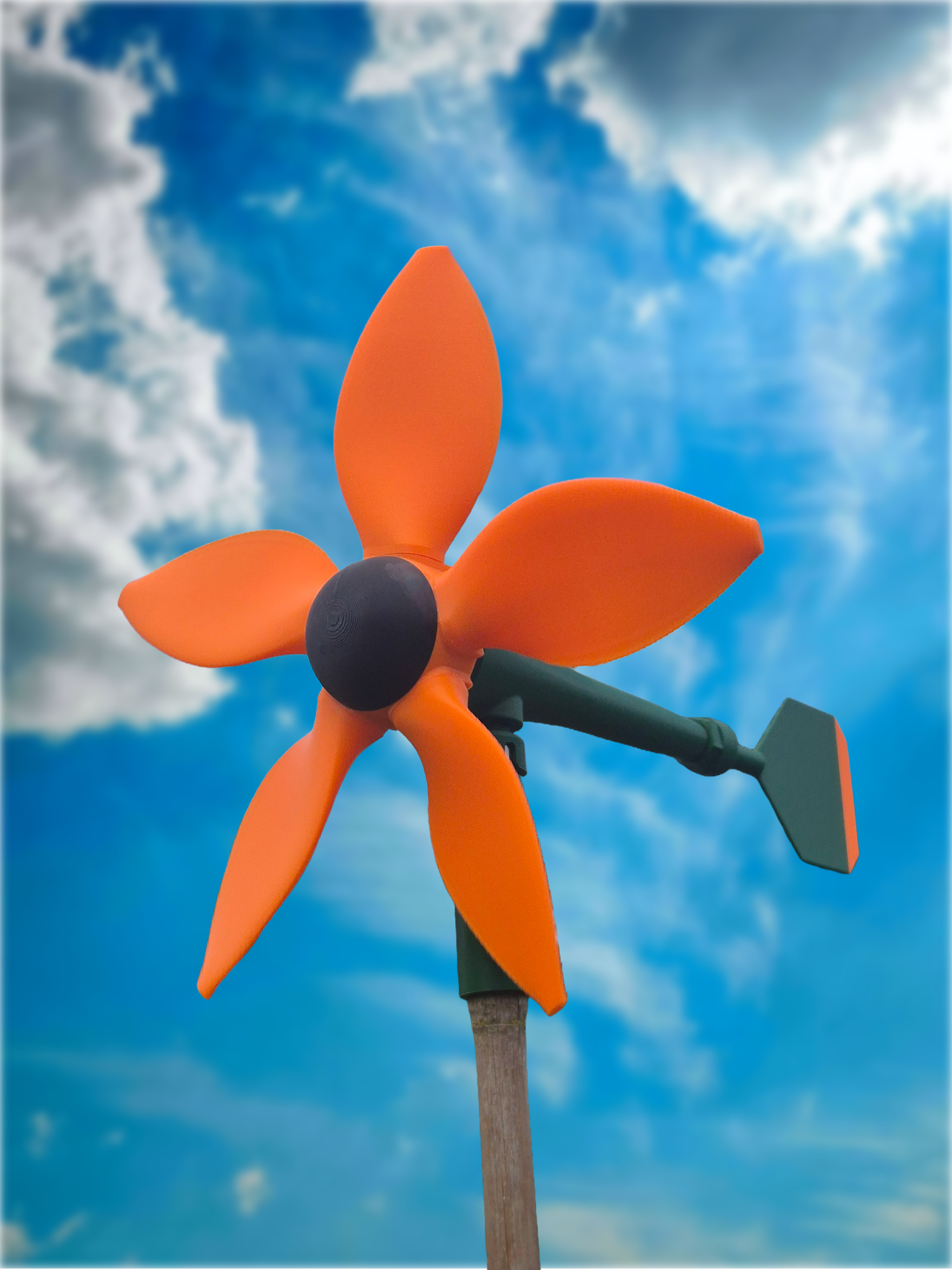 Miniatura 1 do modelo 3D Flower Windmill | Garden Windmill