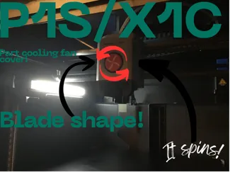 P1S/X1C fan cover