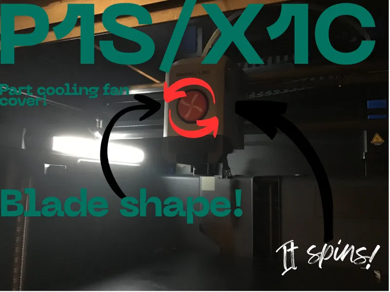 P1S/X1C fan cover