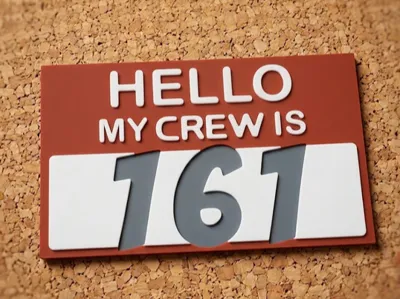 HueForge | 3D printed Sticker "161"