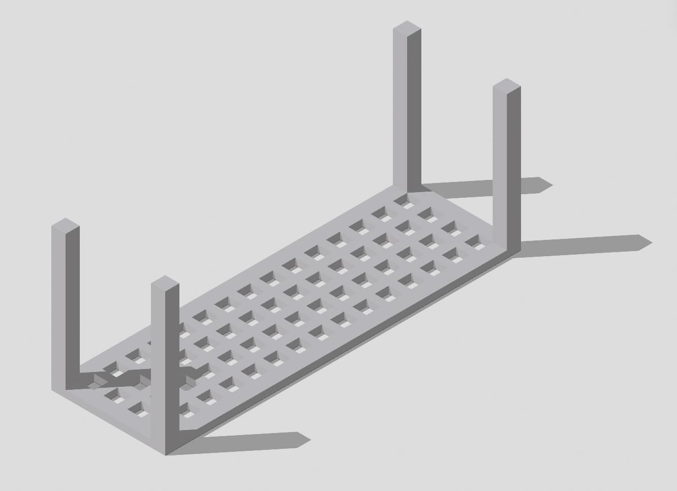 Miniatura 2 do modelo 3D 柜子内隔层置物架