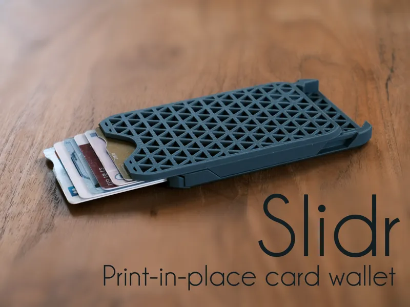 Slidr _ Print-in-place slinding card wallet
