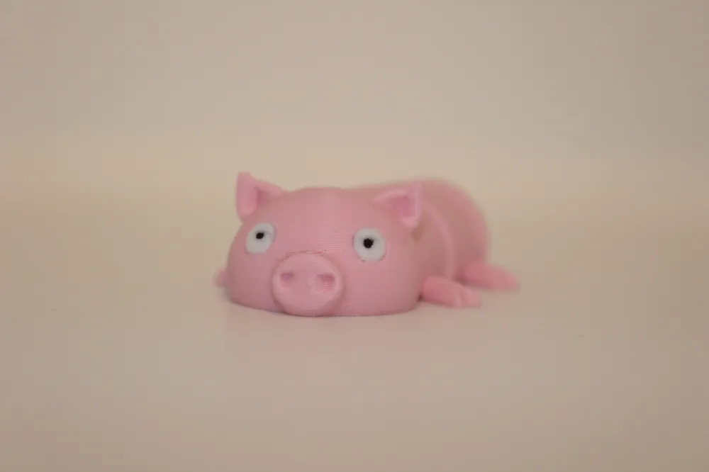 flexi print in place pig - Free 3D Print Model - MakerWorld