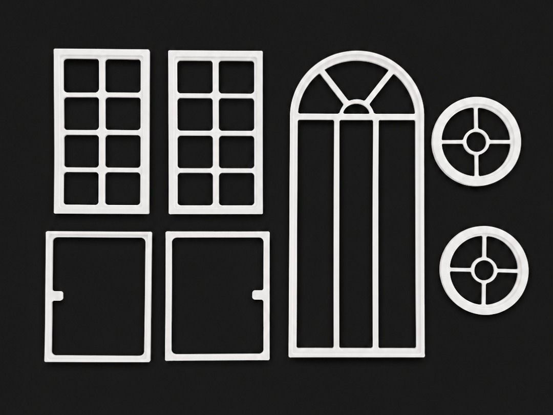 Miniature Window & Door Frame Set