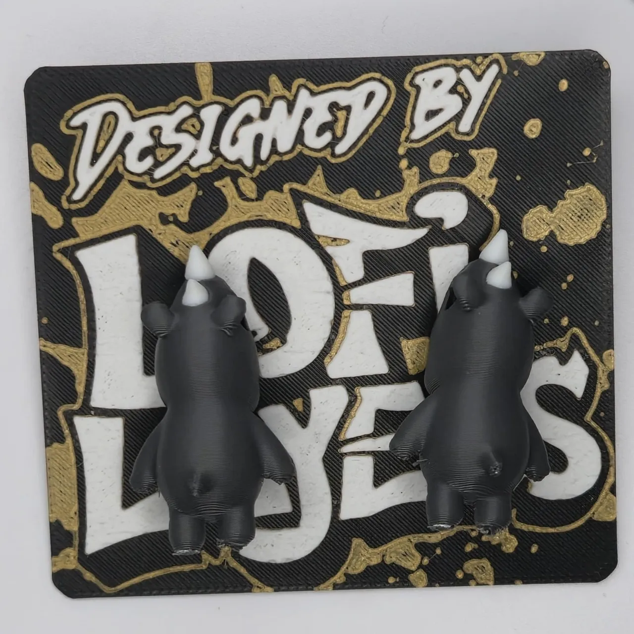 Rhino Chomper Earrings view 2
