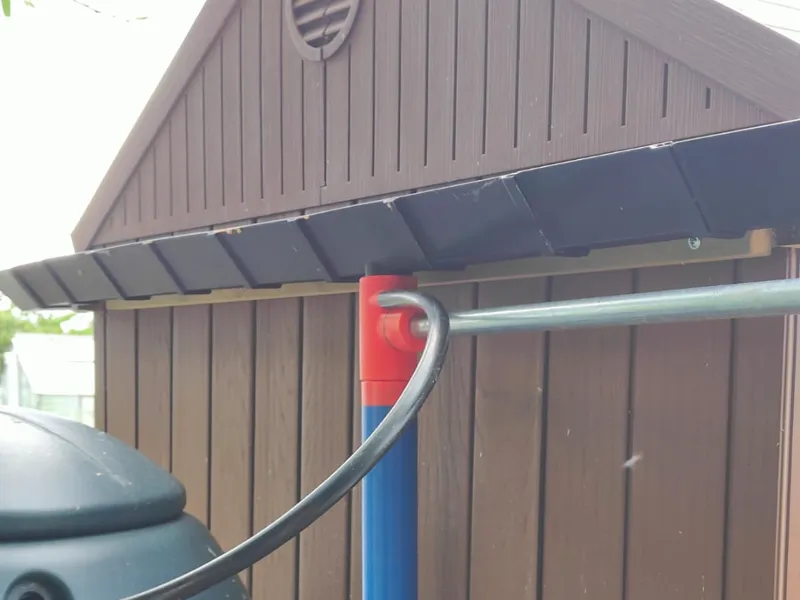 Rain gutter extended set